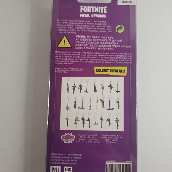 FORTNITE AR Assault Rifle METAL  KEYCHAIN  Epic Games - Picture 2 of 2